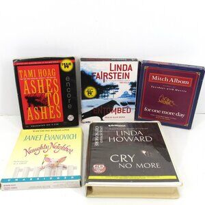 Audiobooks on CDs Lot of 5 Books Different Titles and Authors Read Description